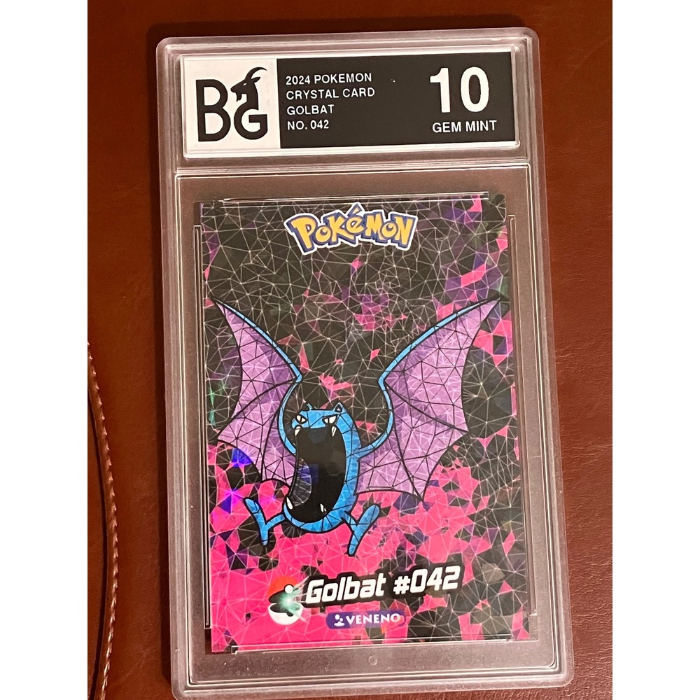BG Graded Gem Mint 10 Golbat #042 Pokemon Crystal Card